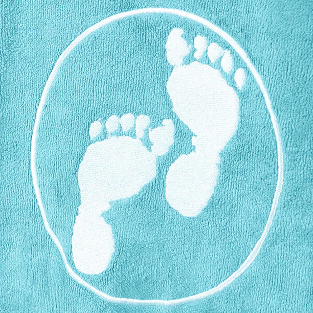 Two Bare Feet Towelling Changing Robe - Aqua Extra Image 3